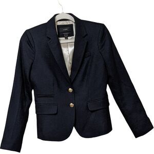 J. CREW Original classic schoolboy navy gold button wool blend 28233 blazer 0
